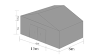 Grande Tente de Stockage Logistique à Structure Arche pour Entrepôt, Événements, Expositions, Abri Pare-Soleil, Auvent Mobile pour Parking, Imperméable, Extérieur