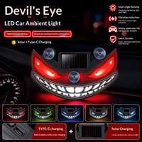 Lumière décorative pour vitre arrière de voiture Little Devil, éclairage d'ambiance avec capteur de vibration solaire LED, livraison directe d'usine