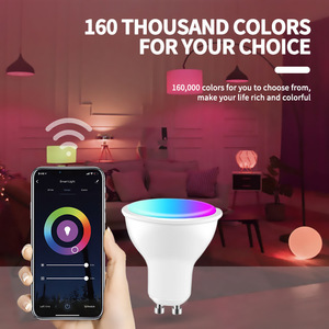 Tuya WIFI Smart GU10 Foco LED 5W Taza de luz regulable Control remoto Cuerpo de aluminio <span class=keywords><strong>Alexa</strong></span> Google Control de voz AC/DC Power - Product Image 4