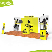 Stand d'exposition portable 10 x 20 pieds, présentoir pour salon professionnel, installations pour une exposition réussie