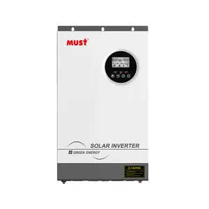 MUST Solar high quality 12v 220v 3000w IGBT 5kw off grid on grid hybrid solar inverte