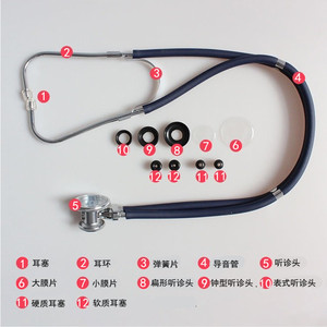 Stéthoscope multifonctionnel Yuanyan noir pour professionnels médicaux, pour la surveillance du rythme cardiaque fœtal et de la pression artérielle - Product Image 4
