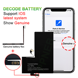 <span class=keywords><strong>แบ</strong></span><span class=keywords><strong>ต</strong></span>เตอรี่ลิเธียมโพลิเมอร์คุณภาพสูง OEM สำหรับ iPhone 15 Pro <span class=keywords><strong>แบ</strong></span><span class=keywords><strong>ต</strong></span>เตอรี่ถอดรหัส สุขภาพ<span class=keywords><strong>แบ</strong></span><span class=keywords><strong>ต</strong></span>เตอรี่ 100% แก้ปัญหา Popup ซ่อมแซมแบตเตอรี่โทรศัพท์ <span class=keywords><strong>ราคา</strong></span>ดี มีใบรับรอง CE - Product Image 3