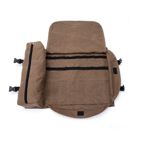 Producto de comercio electrónico transfronterizo de gran venta: Bolsa de herramientas para coctelería de lona encerada, estuche de almacenamiento de acero inoxidable para coctelería - Product Image 1