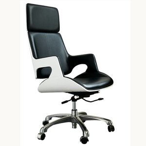 Chaise de bureau en cuir moderne et confortable 36028-336H/336M - Product Image 1