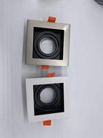 Spot encastré LED réglable à design intégré, vente chaude, GU10 MR16 GU5.3, carré