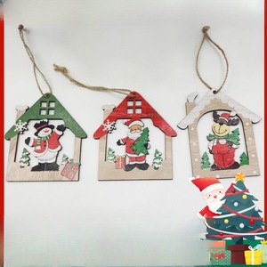 Ornement de Noël en bois découpé au laser, motif renne, décoration suspendue pour décorations d'arbre - Product Image 5