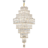 Lustre suspendu en cristal K9 doré de luxe, grand modèle, pour villa, escalier, salle de banquet, hall d'hôtel, couloir de mariage