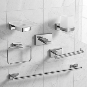 Conjunto <span class=keywords><strong>de</strong></span> accesorios <span class=keywords><strong>de</strong></span> moda para el hogar moderno, accesorios <span class=keywords><strong>de</strong></span> <span class=keywords><strong>baño</strong></span> modernos hechos <span class=keywords><strong>de</strong></span> metal duradero y latón - Product Image 1