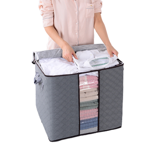 Organisateur de vêtements épais non tissé boîtes de rangement tissu déménagement sacs d'emballage couette bagage sac maison stockage et organisation - Product Image 2