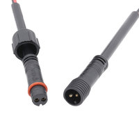 Connecteur de bande de Led 2 broches M10 pré-câblé en plastique mâle et femelle moulé avec câble 20/22/24AWG Connecteur de Led IP65