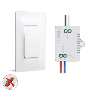 No Wiring 110-230V 10A Self-generating Wireless Kinetic Energy Switch Wireless Light Switch RF433 Remote Control Receiver