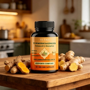 Curcumine Biopérine Extrait de Poivre Noir Haute Absorption Soutien Articulaire Antioxydant Améliore l'Immunité 60 Capsules OEM Marque Privée - Product Image 3