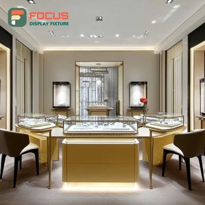 High Visibility Shopping Mall Jewelry Display Cabinet Wood <b>Frame</b> Commercial Store Display Cabinet - Product Image 3