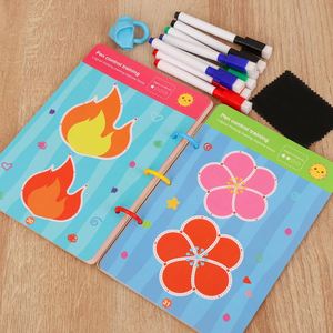 Cahier d'exercices pratiques pour apprendre à écrire aux tout-petits : contrôle du stylo et traçage, effaçable à sec - Product Image 5