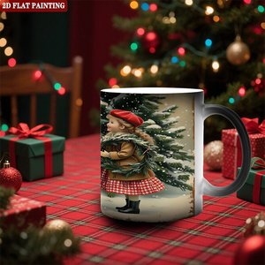 Taza que Cambia de Color, Negra Esmerilada, 11oz, Cerámica, para Impresión, para Fiestas y Vajilla - Product Image 1