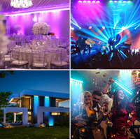 Luces Profesionales para Escenario, 5 Ojos, 80W, Luz LED Matrix COB 4 en 1 RGBW, Ra90, 110-240V, Regulable, Luces de Pared para KTV, Bar, Fiesta