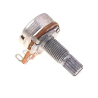 A500K B500K A250K B250K A50K B25K Potentiomètre Cannelé Petit Pot Guitare Électrique Basse Ampli Tonalité Volume18mm Pièces d'Arbre