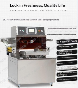 Machine d'emballage sous vide thermoformante entièrement automatique Julin, type boîte, pour aliments, cosmétiques et boissons, 220V - Product Image 2