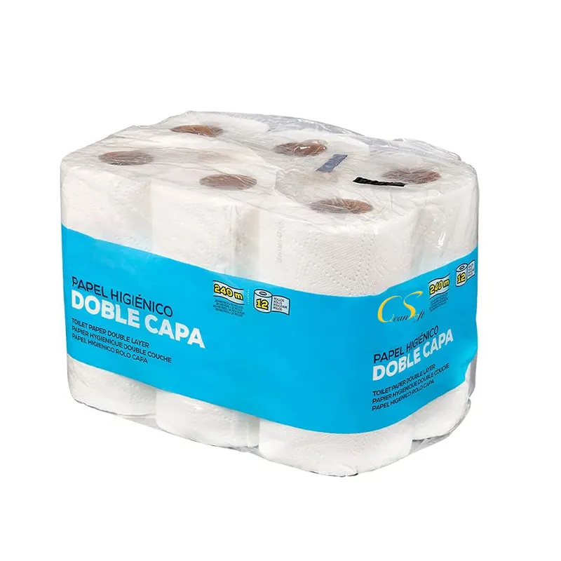 Großhandels preis recycelt biologisch abbaubares Tissue Toiletten papier wasser absorbierend Private Label super weiches Toiletten papier