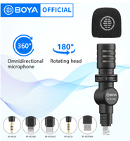 BOYA BY-M100 micro usb sans fil, Kit de Microphone, enregistrement Audio vidéo, Mini micro pour iPhone Android, Streaming en direct, caméra Vlog