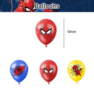 Dibujos animados Cool <span class=keywords><strong>Marvel</strong></span> Spider Man tema fiesta de <span class=keywords><strong>cumpleaños</strong></span> decoración con globo Banner conjuntos para niños niño fiesta decoraciones suministros - Product Image 6