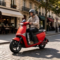 Scooter électrique pour adultes EEC 72V30Ah 2000W haute vitesse avec pédales, en alliage d'aluminium, longue portée, étanche, moto électrique