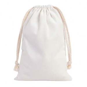 Recycled Cotton Canvas Fabric <b>Bag</b> <b>Small</b> <b>Drawstring</b> <b>Bag</b> Dustproof Storage Ecofriendly Packaging Cloth Canvas <b>Drawstring</b> <b>Bag</b> - Product Image 2