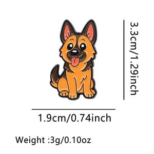 Broche en alliage de zinc émaillé, motif chien <span class=keywords><strong>bouledogue</strong></span> mignon et caniche, célèbre dans le monde entier, épinglette de revers, bijoux animaliers pour les amoureux des animaux, cadeaux de remise de diplôme - Product Image 5