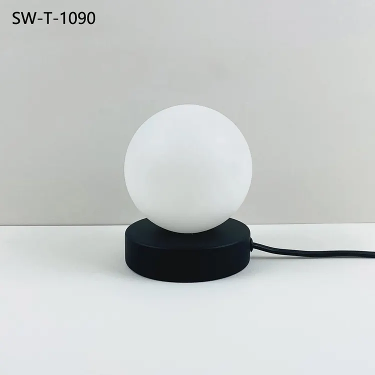 Lampu Meja Led Dekoratif Samping Tempat Tidur Kamar Tidur Plastik Putih Postmodern Swedia Kustom