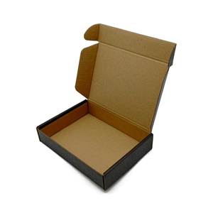 Bestseller Recycelte Versandkartons mit Eigenem Logo für Modeversand Hochwertige Schwarze Verpackungs-Papierbox - Product Image 2