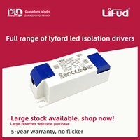 Fuente de Alimentación LED Aislada Lifud 25-42V con Salida de 1-50W, Garantía de 5 Años, Corriente de Entrada de 160-1500mA, en Stock