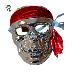 Cheap Plastic Silver Color Pirate Costume Masquerade Party Halloween Masks HPC-1525