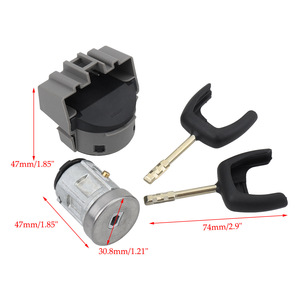 Ignition Switch <b>Lock</b> Cylinder With 2 <b>Keys</b> For Ford Transit 98AB-11572-BG Cylindrical <b>Lock</b> Steel Material - Product Image 4