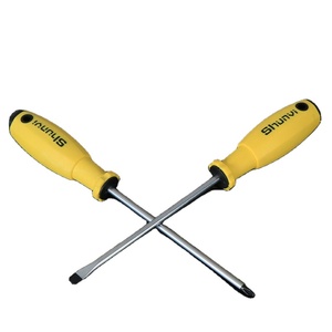 Destornillador de Acero al Cromo Vanadio de Alta Resistencia, Destornillador de Una Sola Palabra, Tipo Cruz, Puede Perforar, Herramientas Manuales, Destornillador, Cuchillo - Product Image 1
