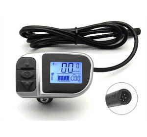 <span class=keywords><strong>TongSheng</strong></span> DZ2 moteur d'entraînement moyen VLCD6 écran LCD avec prise de connecteur étanche mâle 6Pin pour Kit de vélo électrique - Product Image 1