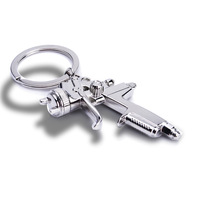Porte-clés créatif en alliage de zinc, motif tête d'ange et cheval du zodiaque, pistolet à eau, vente directe usine
