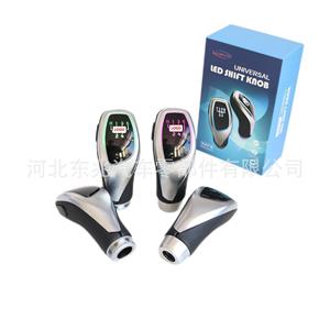 Kangbeier Led Gear <b>Shift</b> <b>Knob</b> Black Leather Universal For Volkswagen Audi Mercedes Benz Bmw - Product Image 3
