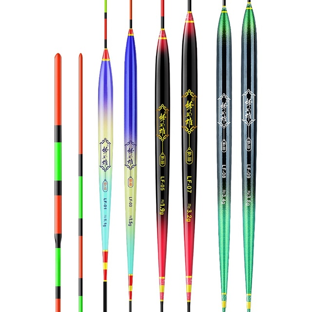 Chu Beauty Black High Sensitivity Long Tail Floating Fishing Float Durable Palisade Tree Material 30-40CM Size