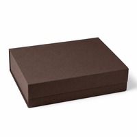 Boîte d'expédition carrée A5 noire personnalisée, intérieur blanc, en carton ondulé, avec fermeture à languette, vente en gros, directement de l'usine pour la vente au détail