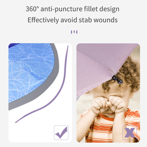 Nouveau <span class=keywords><strong>parapluie</strong></span> pour enfants à coins arrondis <span class=keywords><strong>de</strong></span> style dessin animé, poignée incurvée, boîte en carton, logo personnalisé, minimaliste, manuel, en plastique, pour enfants - Product Image 6