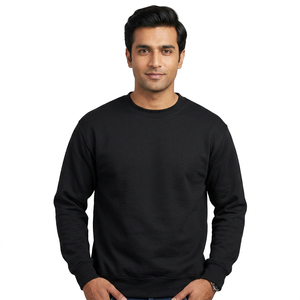 Best Wholesale Men's Winter Hoodies Sweatshirts 100% Cotton Custom Logo Front Plain Velour Half Zip Oversized <b>Waterproof</b> - Product Image 1