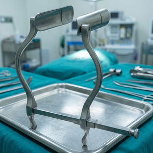 Smith-Blue Source d'alimentation manuelle en acier inoxydable 75x23mm Base des instruments chirurgicaux du spéculum rectal intestinal - Product Image 2