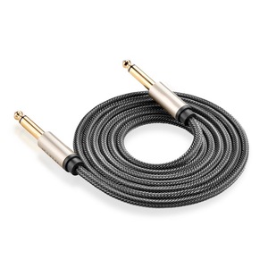 Right <b>Angle</b> 6.35mm Guitar Cable Braided Instrument Cable for Electric Guitar Bass Amplifier - Product Image 6