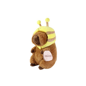 11 Inch Brown <b>Bee</b> Capybara Plush Toy Modern Super Soft Organic Cotton Polyester Fabric Birthday/Wedding <b>Gifts</b> Model NYFY-1254 - Product Image 1