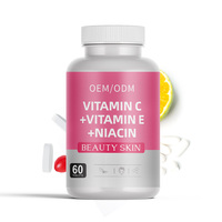 Vitamina C + Vitamina E + Niacina Tableta de masticación orgánica Elasticidad DE LA PIEL Colágeno Cuerpo Antienvejecimiento Tableta de vitamina C