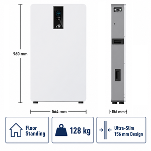 แบตเตอรี่สำรองไฟบ้านแบบแยกส่วน 16kWh IP65 51.2V 314Ah LUXAR-16 8000 รอบการใช้งาน ติดผนัง รองรับระบบโซลาร์ CAN ใช้ร่วมกับ Growatt ได้ ความจุขนาดใหญ่ 16.08kWh - Product Image 5