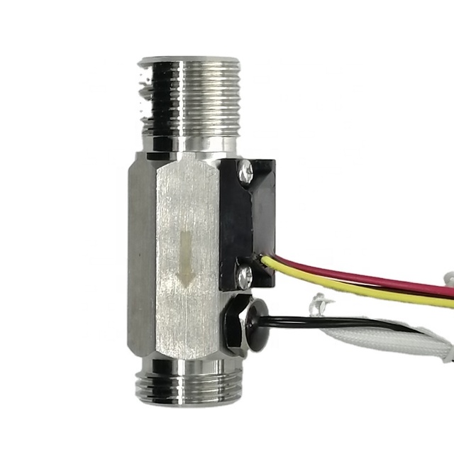 BSP G1/2 Inch Stainless Steel Magnetic Hall Effect Liquid Flow Switch Factory Price Water Heater Pump Flow Rate Meter Sensor OEM