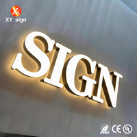 Lettres en relief LED personnalisées pour extérieur, étanches, rétroéclairées, taille personnalisée, logo, signalétique certifiée CE RoHS pour la publicité dans les centres commerciaux et les magasins