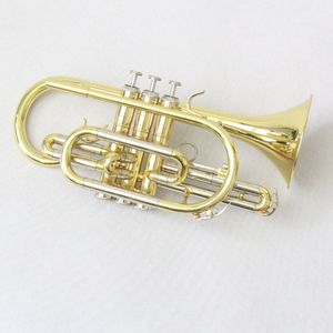 Fábrica al por mayor Cornet Latón barato Cornet Instrumento Laca de oro Cornet Trompeta para principiantes Niños Estudiantes - Product Image 1